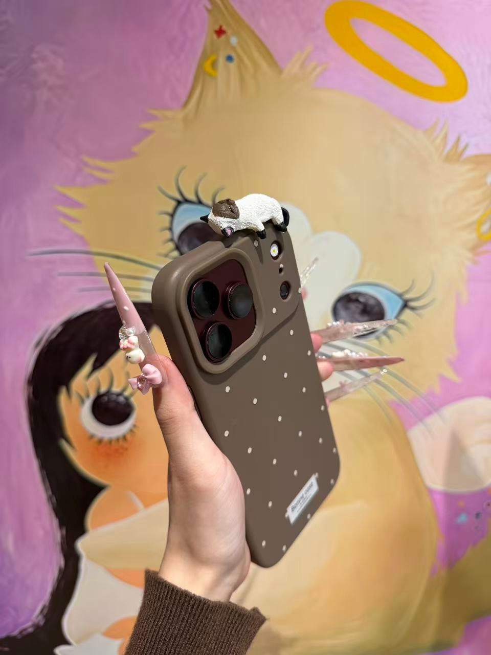 3D lying-down cat phone case - Image 2