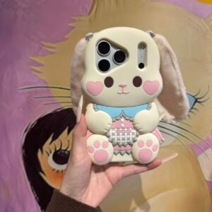 "Dinner-Bib Rabbit" Phone Case