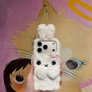 Cute Miffy plush phone case