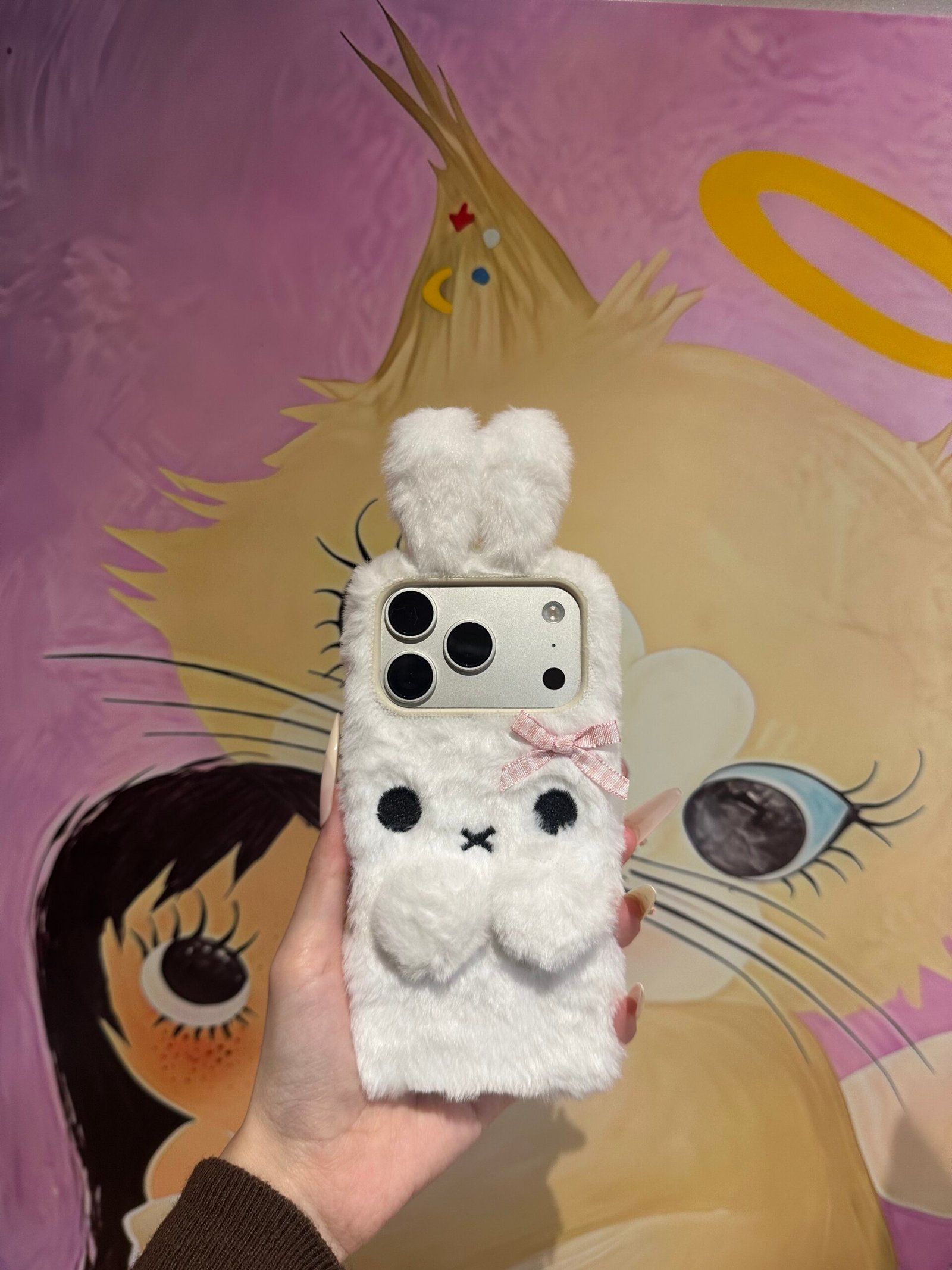 Cute Miffy plush phone case