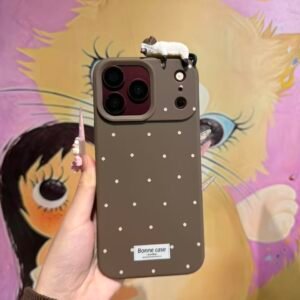3D lying-down cat phone case