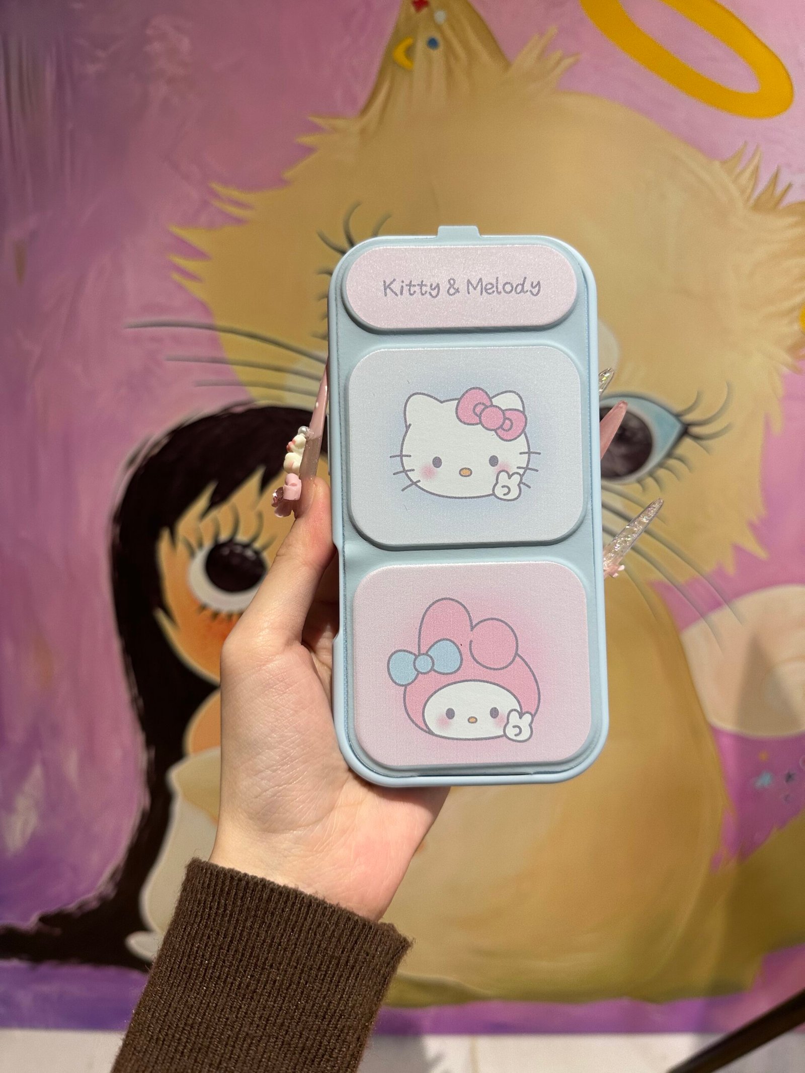 Cute foldable kickstand phone case